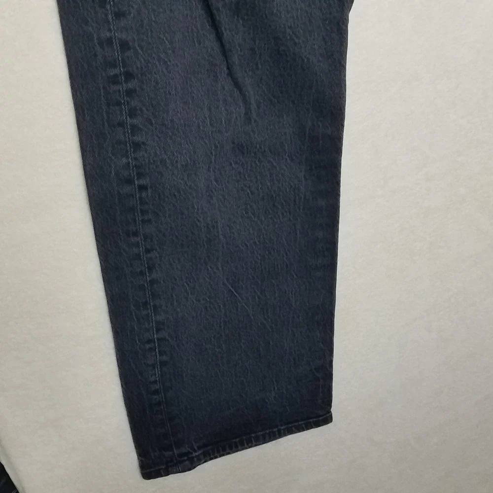 Levi's 501 size 38x32 Men's Black Denim Button Fly Straight‎ Leg Jeans